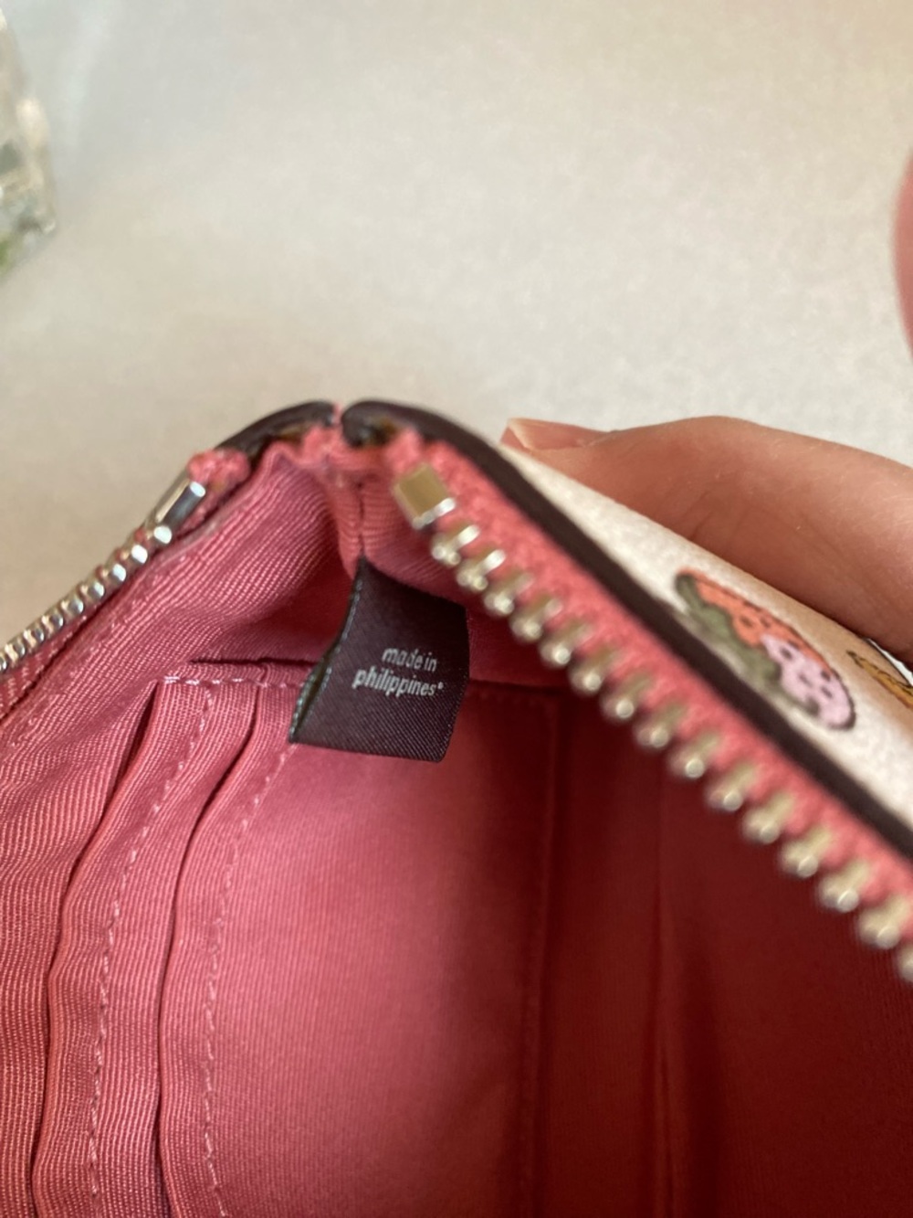 Coach Mixed Fruit Corner Zip Wristlet - Picture 9 of 11